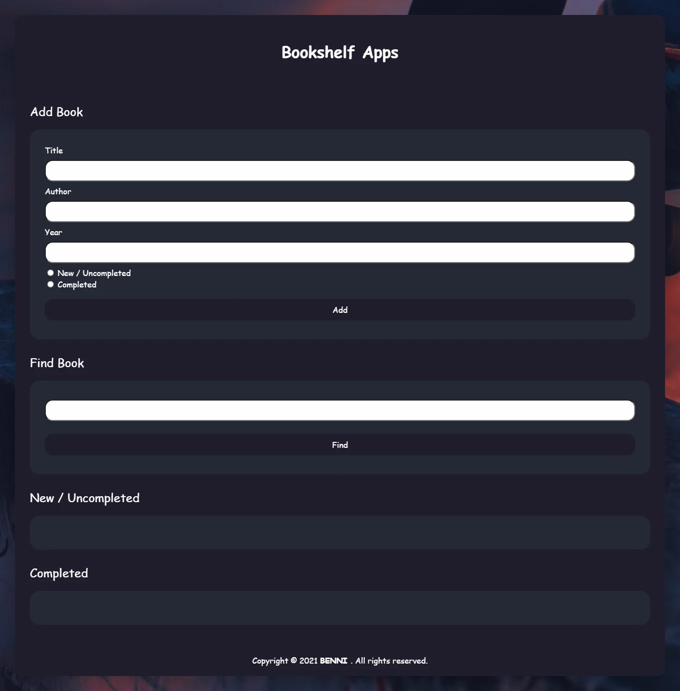 bookshelf-webstorage